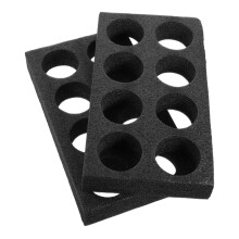 Set of 2 Milk Tea Delivery Box Takeout Drinks Cup Tray Holder Black