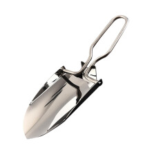 Mini foldable hand trowel for gardening, camping, and beach ergonomic tool for plants and bonsai rust and durable