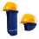 Safety Hat Sunshade Sun Blocking Reflective-Fluorescent yellow 5
