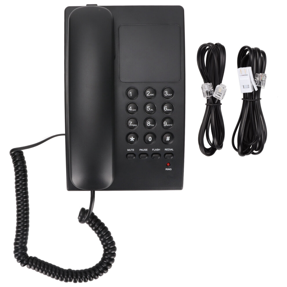 Wired Telephone With Caller ID And Speed Dial Corded Phone For Office Home Mute Function Ringtone With Led Light Energy Saving Device-image-OPC-PNSR8TR-NEW