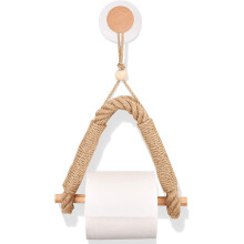 Porta asciugamani di carta Boho, porta asciugamani di carta stile rustico per cucina e bagno, robusto e durevole, stile industriale, porta