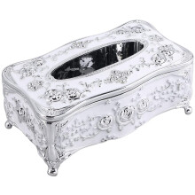 Luxe tissueboxhoes met verguld oppervlak en Victoriaanse decoratie, die elegantie en functionaliteit combineert voor uw huis, badkamer of woonkamer