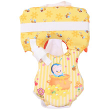 Infant Jacket, Safe Baby Life Jacket with Headrest, Cute Print Child Life Jacket for 018 Months, Less Than 10 kg  Yellow