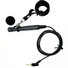Dynamic Neck Microphone Enhances Sound Tours-Black With lanyard