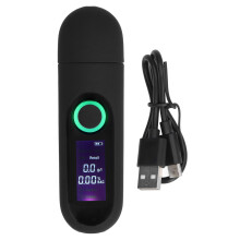 Draagbaar ademhalingsoefenapparaat met LCD-display, ademtestfunctie, instelbare temperatuurregeling en halfgeleidersensor voor atleten en