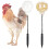 Automatic Chicken Feeder, Pack of 2, Chicken Toy Activity with Spring 1