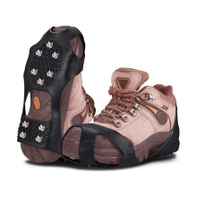 1 pair of snow spikes, slipresistant, durable, ice grippers for boots, ice, snow, spikes, crampons, cleats, overshoes