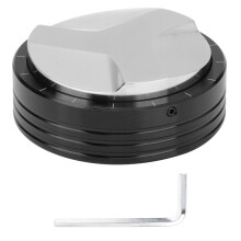Espressoverdeler met verstelbare diepte voor koffieliefhebbers, koffiestamper met dubbele kop, 53 mm roestvrijstalen basis, professionele