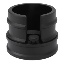 Base antiderrapante para compactação de café expresso, suporte para porta-filtro em liga de alumínio com ajuste de altura, design robusto,