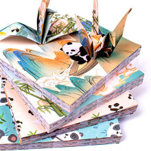 60 Sheets Origami Paper Set 15 x 15 cm Panda Pattern DoubleSided Coloured Squares Origami Paper for DIY Paper Crafts, Decoration, Wishes