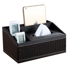 Cutie de șervețele din piele PU la modă, organizator elegant pentru noptieră de baie cu înlocuitor esențial pentru cutie de șervețele pentru