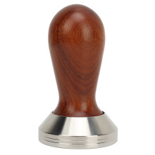 Espresso tamper s nerezovou základnou, nástroj na lisování kávy s plochou základnou, antikorozní design, ergonomická rukojeť pro domácí a
