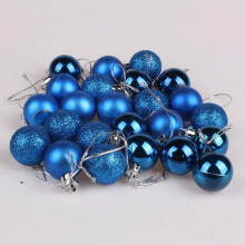 Christmas Baubles 3cm Ball Ornaments Holiday Decor (Blue)