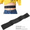 Breathable PD Belt, Soft, Adjustable, Fixed Catheter Belt, Black (L) 4