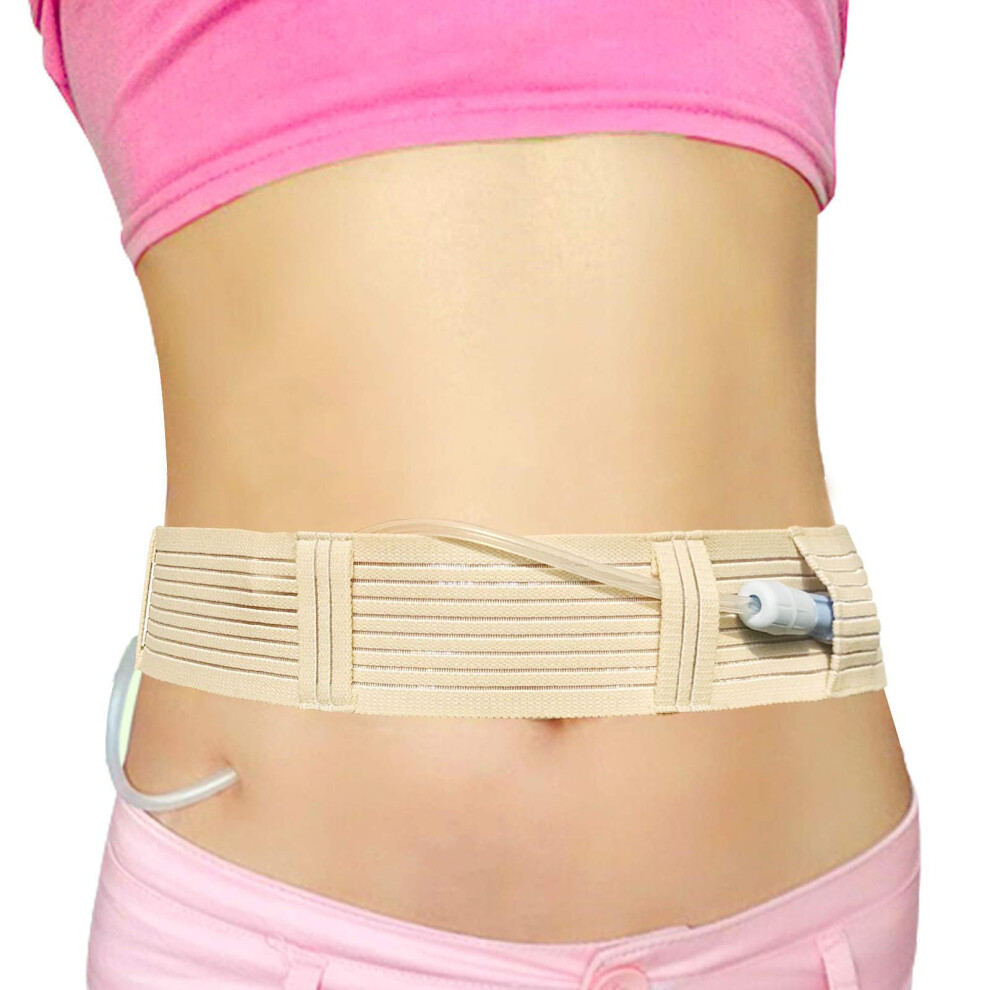 PD Catheter Holder Belt for Men and Women, Peritoneal Dialysis Accessories, Belt for Nutrition Probes, Dialysis Accessories, Ostomy Belt, L