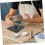 Hand mold base for DIY sculptures Black square plastic base for casting needs Versatile base plate for art projects Making plaster figures 4