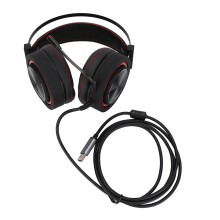 RGB Led Gaming Headset PC-hez, PS4Xboxhoz, Zajszűrős Mikrofonos Térhatású Fejhallgató Kényelmes Illesztéssel és Könnyű Kialakítással -