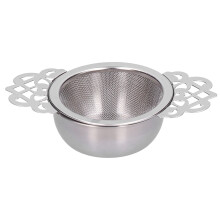 Ensemble d'infuseurs à thé en vrac, passoires en acier inoxydable avec poignées à double ailettes, design en forme de couronne pour une