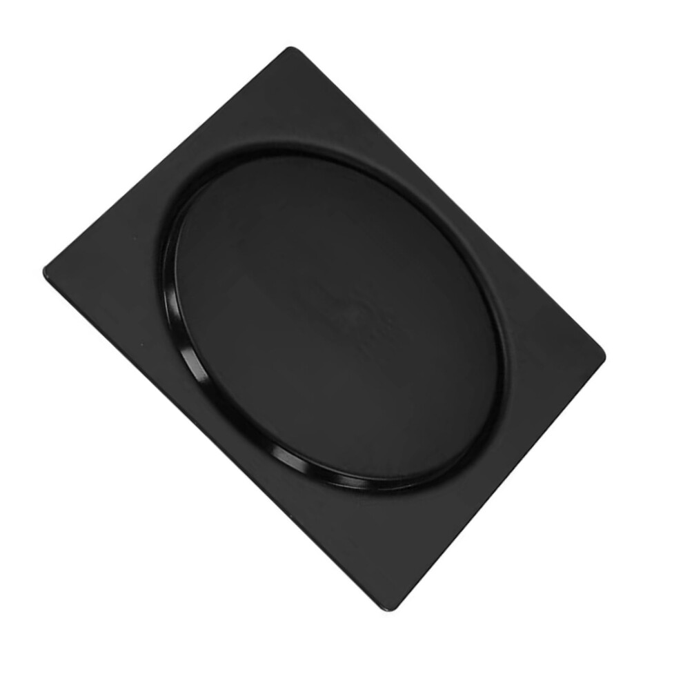 Quadratic Shower Drain Jump Type Floor Drain Shower Black 10X10cm 9365049108157