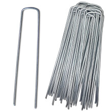 Steel Ground Anchors Pack of 25 AntiRust Pegs Stainless Galvanised Steel Mounting Hooks Sharp Tips 170 mm x 30 mm x Diameter 3 mm
