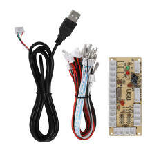 Nulla késleltetés Arcade USB kódoló PC játékhoz DIY Építsd meg saját Arcade játékgépedet Támogatja az összes joystick és nyomógomb