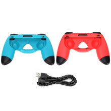Mando inalámbrico para consola PS4, mando con agarre cómodo, doble vibración, batería de larga duración y funciones de juego inmersivas,