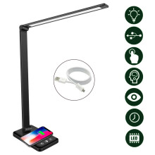 Adjustable Led Desk Lamp With Eye-Protection, 5 Color Modes And Memory Function, Sturdy Base For Reliable Computer Lighting