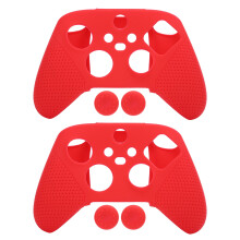Carcasă din silicon pentru controler, antiderapantă, rezistentă la praf, tip mâner, cu protecție completă pentru controlere Xbox