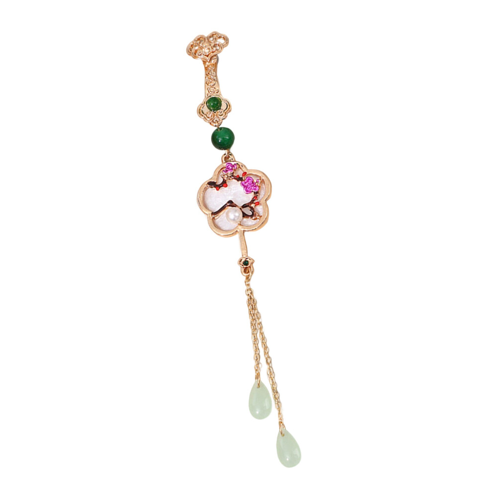 Elegant Chinese Plum Orchids Bamboo Chrysanthemum Brooch-plum