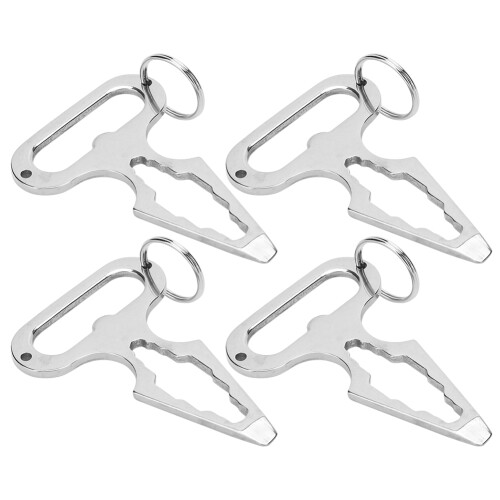 Springless Design Keychain Multi Tool, Incorporating Precision Crafted Nail Puller And Flathead Screwdriver, Suitable For All Your Everyday Carry Need