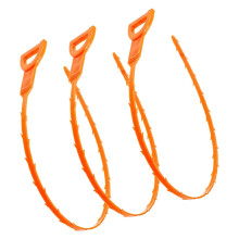3 pieces of drain cleaning tool for flexible for sink toilet efficient removal of blockages deposits