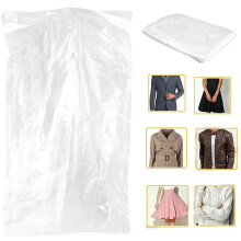Housse transparente pour vêtements à usage domestique, légère et fine, offrant une protection anti-poussière optimale, résistante à la