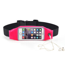 Waist Pack for Fitness, Touchscreen Functionality Adjustable Elastic Strap Running Belt with Reflective Design for Night Visibility, Sweatproof Waterp