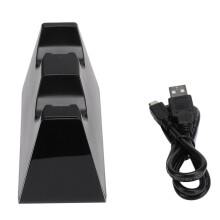 Station de charge rapide pour manettes DualShock PS4 avec affichage LED, compatible avec les systèmes PlayStation 4.