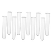 10 pieces transparent test tubes, plant propagation tube, acrylic flower test tubes, vase for hydroponic plants, flowers, home office, wall decoration