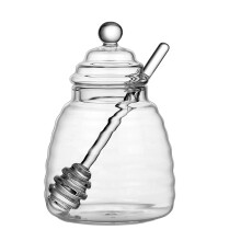 Convenient High Borosilicate Glass Honeys Dispenser For-500ML