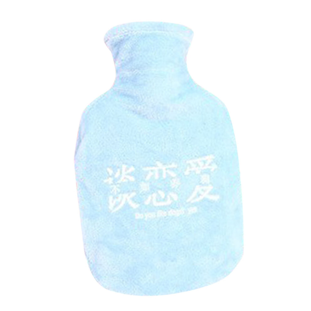 Grey Portable Warming Bottle For Hot Cold Compress, Mini Hot Water Bottle Therapy With Anti-Explosion Rubber, Pain Relief Water Bag For Instant Comfor