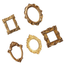 Gold Picture Frame Antique Baroques Mini Picture Frame for DIY