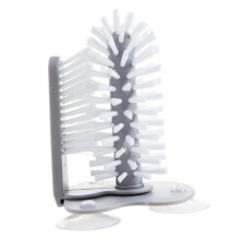 Glass Cup Bottle Brush Suction Cup Cleaner Grey Vacuum Brush For Easy Cleaning Of Glass Bottles