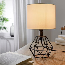 Elegant Black Metal Base Lamp, Ideal for Bedroom & Living Room, High-Quality Frame Base for Longevity & Style