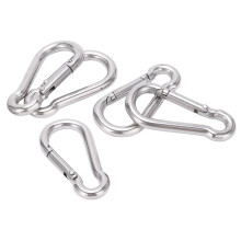 Spring Snap Hook Carabiners, Stainless Steel Multi-Use Clamps for Everyday Heroes, Easy to Use Rustproof Hooks, Versatile for Gym, Home, Travel (5PCS)