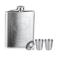 Engraved Harry Potter Flask Versatile Food Storage Pocket Flask With Leakproof Seal 7oz Premium Steel Construction Includes Funnel