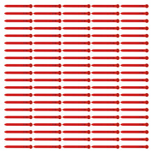 Système d'identification des troupeaux en plastique,-Rouge