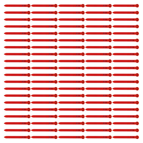 Système d'identification des troupeaux en plastique,-Rouge