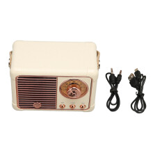 Altavoz inalámbrico pequeño con diseño retro Bluetooth 5.0 Sonido nítido y larga duración de reproducción Altavoz portátil para teléfonos