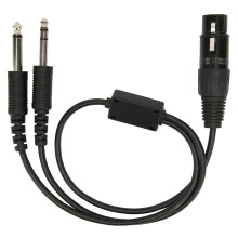 General Aviation Twin Plug Adapter, Twin Connectors To Airbus Xlr 5 Pin Male Adapter, High Quality Conversion Ensures Smooth Communication Across Flee