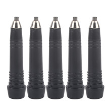 Embouts de bâtons de randonnée élégants et simples pour températures extrêmes, lot de 5 noirs avec adhérence et extrémité flexible pour une