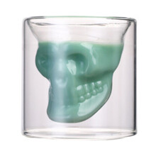 Dekorative Eleganz: Totenkopf-Schnapsgläser aus kristallklarem Borosilikatglas – die perfekte Ergänzung für Ihre Halloween-Trinkgläser