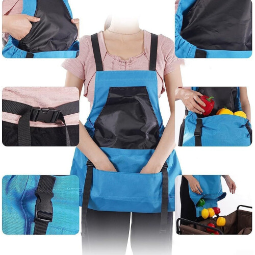 garden apron for easy weeding and fruit picking, adjustable for different body types Red Ref: 2113 2