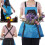 garden apron for easy weeding and fruit picking, adjustable for different body types Red Ref: 2113 2
